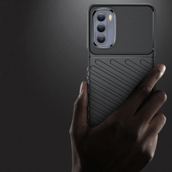 Thunder Case flexible armored cover for Motorola Moto G Stylus 2022 blackeng