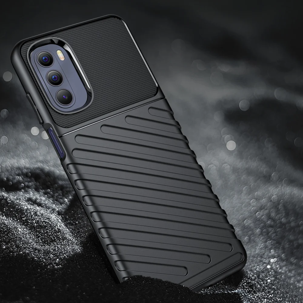 87546_5 Thunder Case flexible armored cover for Motorola Moto G Stylus 2022 blackeng