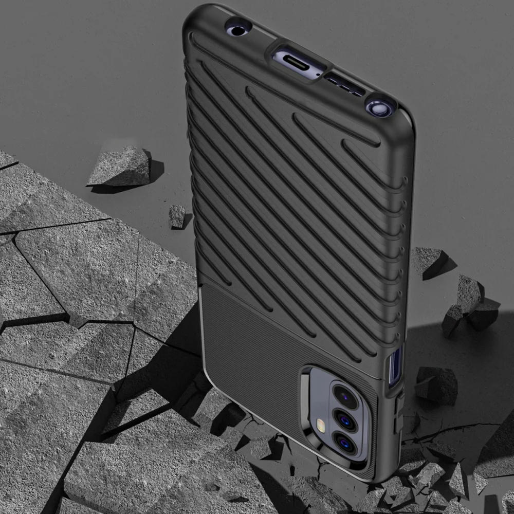 87546_7 Thunder Case flexible armored cover for Motorola Moto G Stylus 2022 blackeng