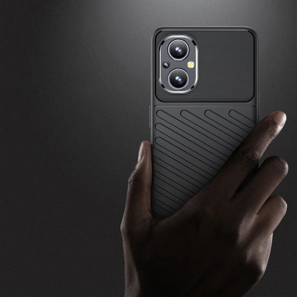 87548_3 Thunder Case flexible armored cover for OnePlus Nord N20 5G blackeng