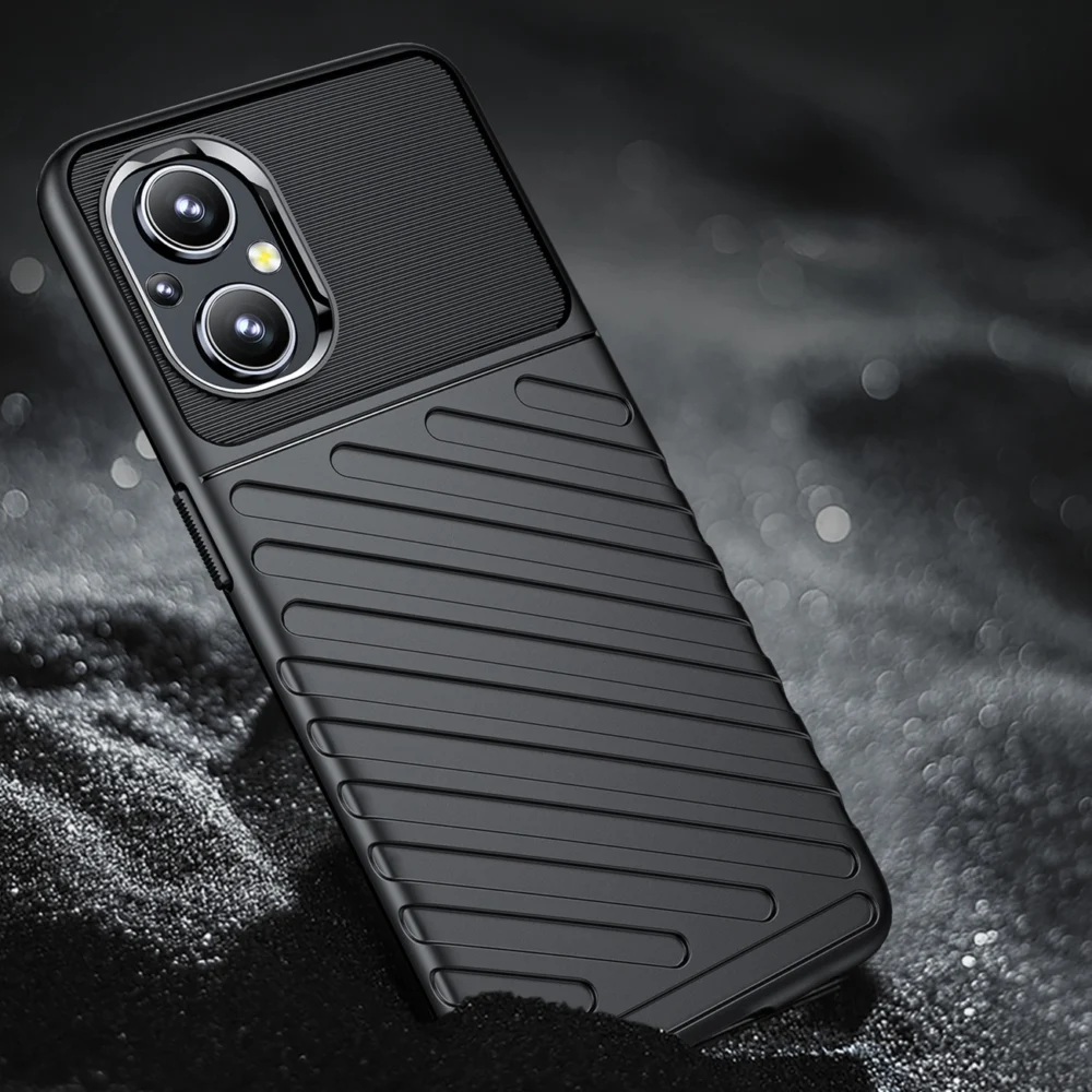 87548_5 Thunder Case flexible armored cover for OnePlus Nord N20 5G blackeng