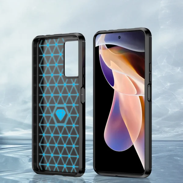 Carbon Case flexible case cover Xiaomi Redmi Note 11 Pro+ 5G (China) / 11 Pro 5G (China) / Mi11i HyperCharge / Poco X4 NFC blackeng