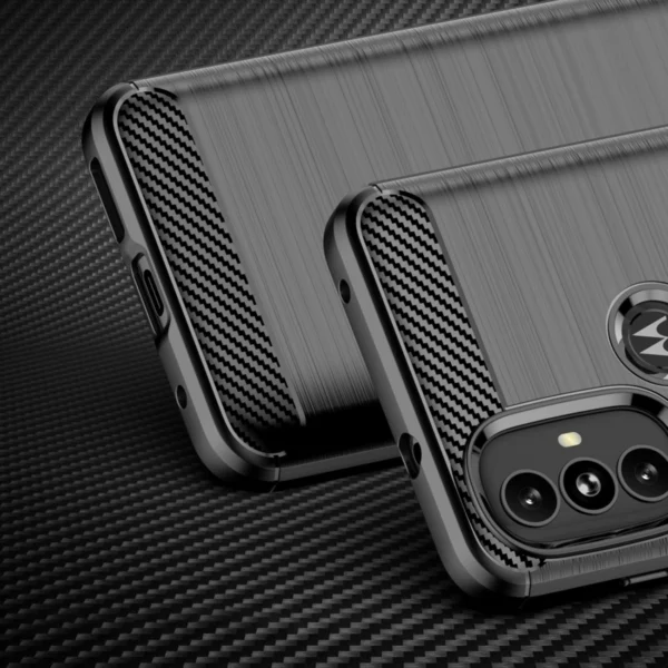 Carbon Case Flexible case cover Motorola Moto G Power 2022 blackeng