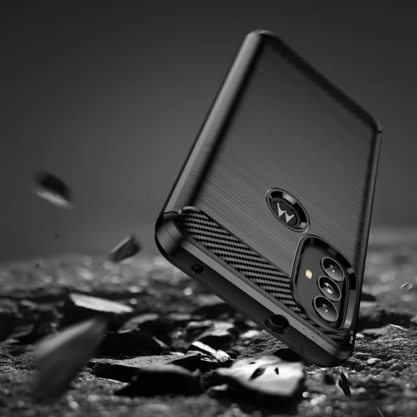 Carbon Case Flexible case cover Motorola Moto G Power 2022 blackeng