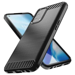 Carbon Case Flexible cover for OnePlus Nord N200 5G blackeng