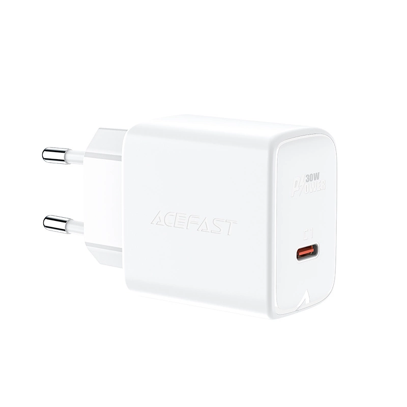 Acefast charger GaN USB Type C 30W, PD, QC 3.0, AFC, FCP white (A21 white)eng