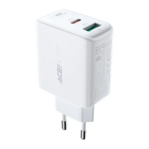 Acefast wall charger USB Type C / USB 32W, PPS, PD, QC 3.0, AFC, FCP white (A5 white)eng