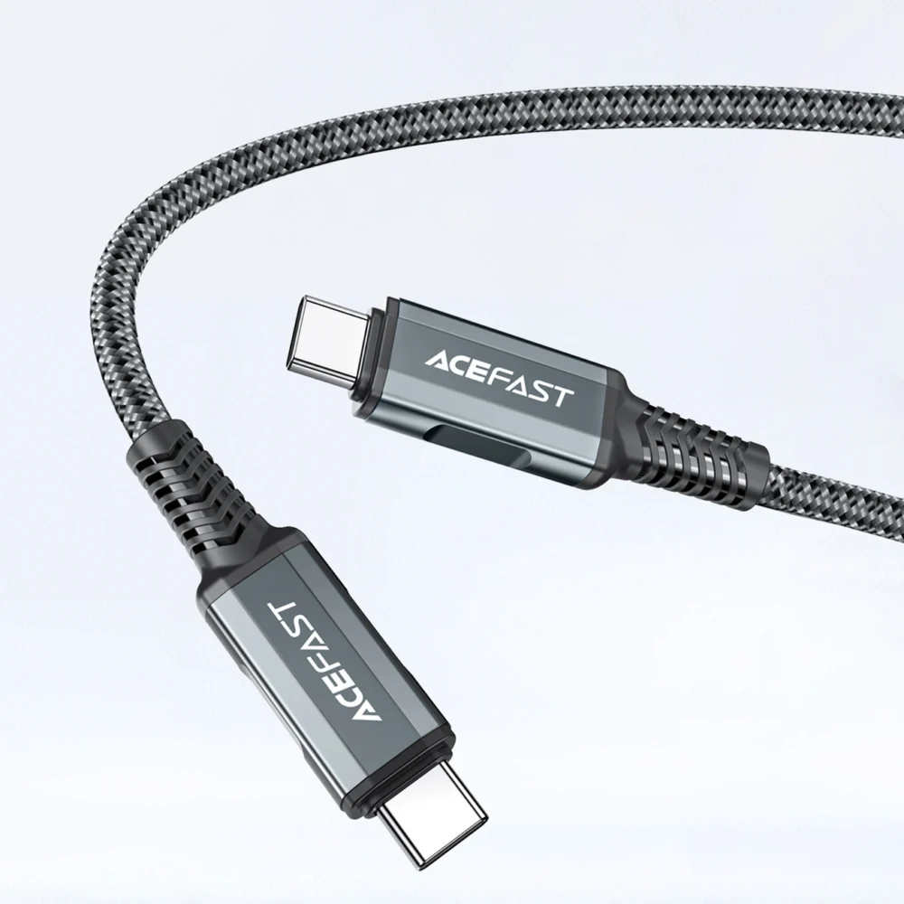 Acefast 2in1 charger GaN 65W USB Type C / USB, adapter HDMI adapter 4K 60Hz (set with cable) black (A17 black)eng
