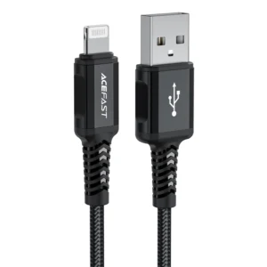 Acefast MFI USB - Lightning cable 1.8m, 2.4A black (C4-02 A Black)eng