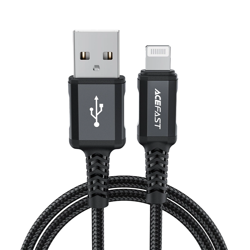 Acefast MFI USB - Lightning cable 1.8m, 2.4A black (C4-02 A Black)eng