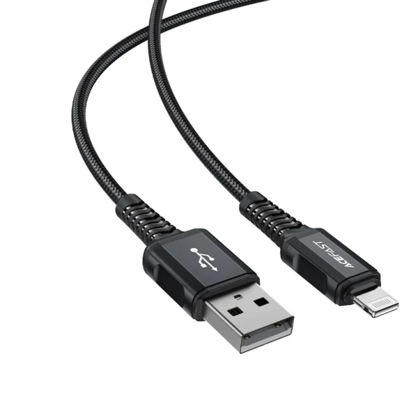 Acefast MFI USB - Lightning cable 1.8m, 2.4A black (C4-02 A Black)eng