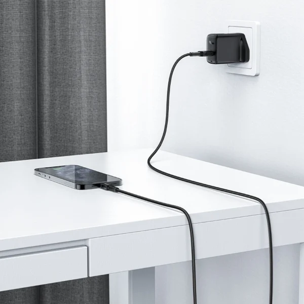 Acefast MFI USB - Lightning cable 1.8m, 2.4A black (C4-02 A Black)eng