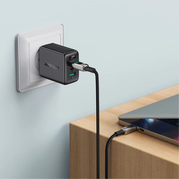 Acefast cable MFI USB Type C - Lightning 1.2m, 30W, 3A black (C6-01 Black)eng