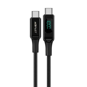 Acefast C6-03 Black USB-C - USB-C PD QC cable 100W 5A 480Mb/s 2m - blackeng