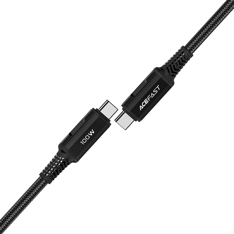 Acefast C4-03 Black USB-C - USB-C PD QC cable 100W 5A 480Mb/s 2m - blackeng