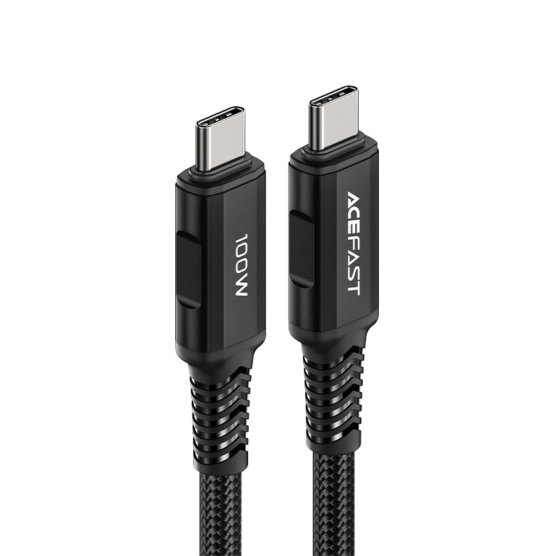 Acefast C4-03 Black USB-C - USB-C PD QC cable 100W 5A 480Mb/s 2m - blackeng