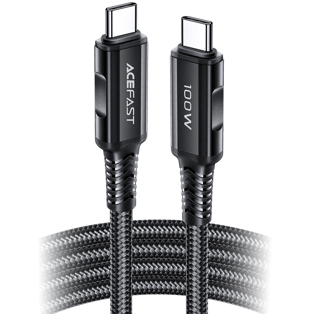 Acefast C4-03 Black USB-C - USB-C PD QC cable 100W 5A 480Mb/s 2m - blackeng