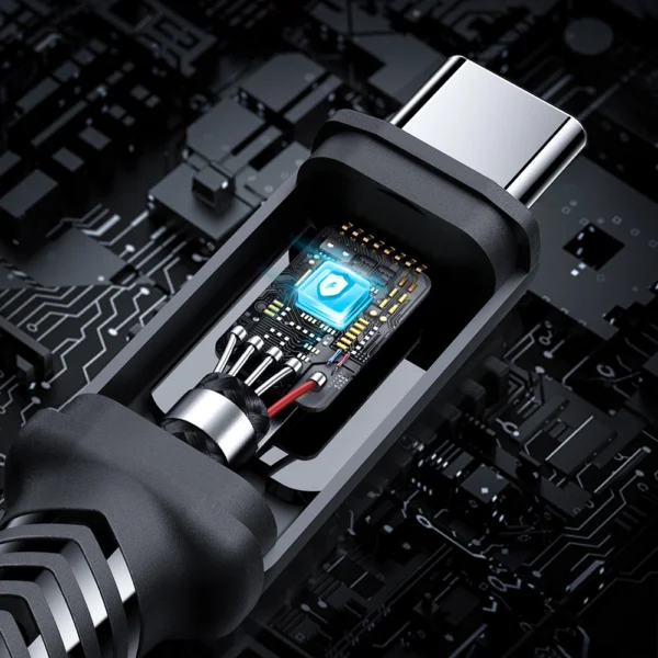 Acefast C4-03 Black USB-C - USB-C PD QC cable 100W 5A 480Mb/s 2m - blackeng