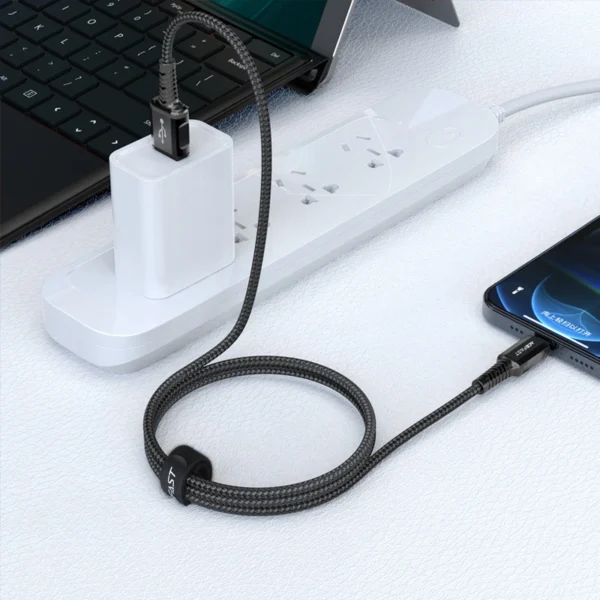 Acefast cable MFI USB - Lightning 1.2m, 2.4A black (C1-02 black)eng