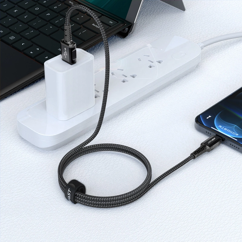 Acefast cable MFI USB - Lightning 1.2m, 2.4A black (C1-02 black)eng