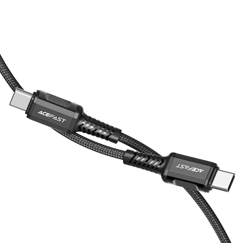 Acefast C1-03 USB-C - USB-C PD QC cable 60W 3A 480Mb/s 1.2m - blackeng