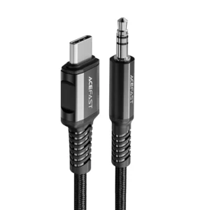 Acefast audio cable USB Type C - 3.5mm mini jack (male) 1.2m, AUX black (C1-08 black)eng