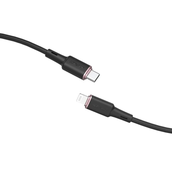 Acefast cable MFI USB Type C - Lightning 1.2m, 30W, 3A black (C2-01 black)eng