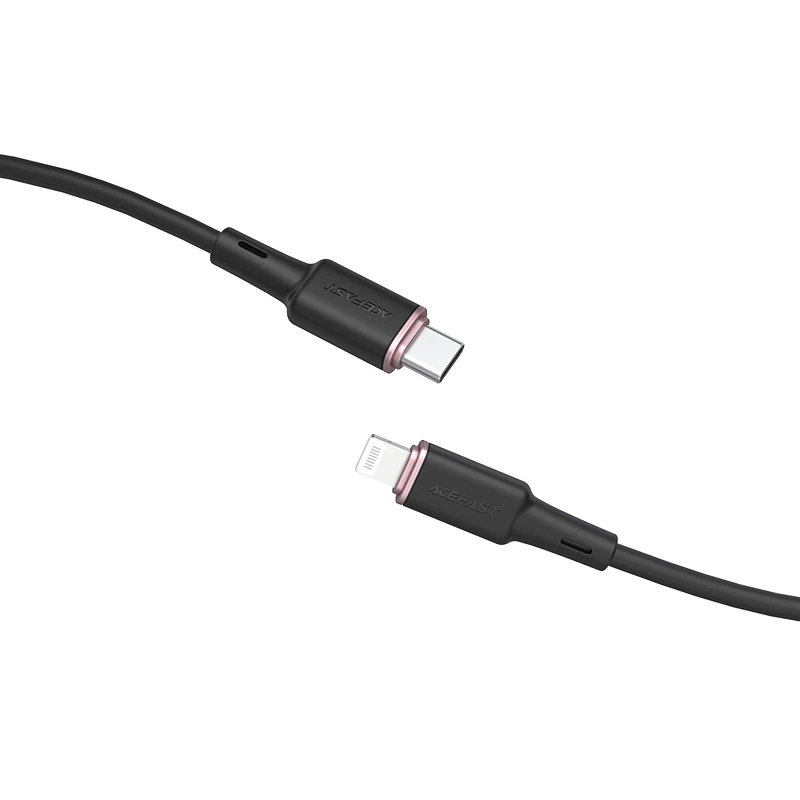 Acefast cable MFI USB Type C - Lightning 1.2m, 30W, 3A black (C2-01 black)eng