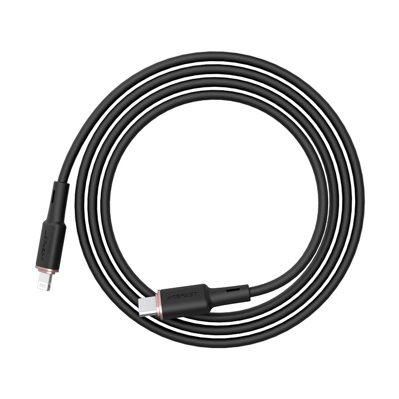 Acefast cable MFI USB Type C - Lightning 1.2m, 30W, 3A black (C2-01 black)eng