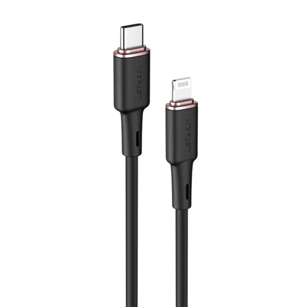 Acefast cable MFI USB Type C - Lightning 1.2m, 30W, 3A black (C2-01 black)eng