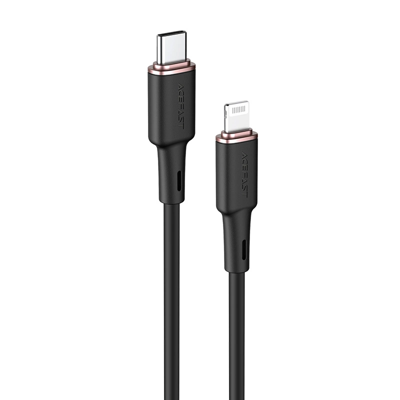 Acefast cable MFI USB Type C - Lightning 1.2m, 30W, 3A black (C2-01 black)eng