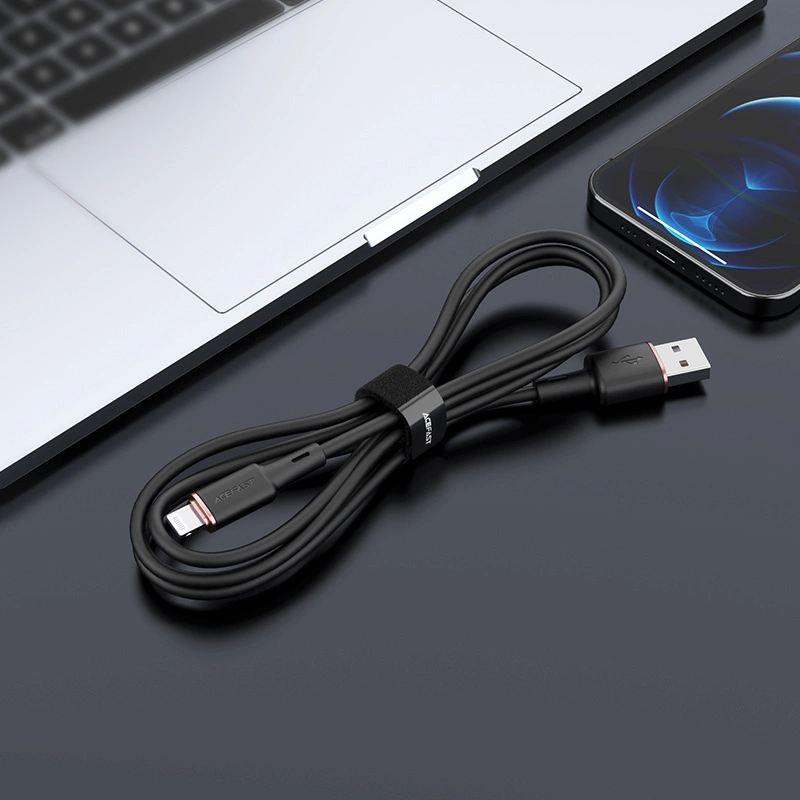 Acefast cable MFI USB - Lightning 1.2m, 2.4A black (C2-02 black)eng