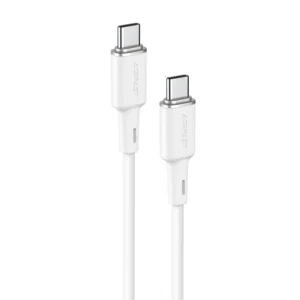 Acefast C2-03-CC USB-C - USB-C PD QC cable 60W 3A 480Mb/s 1.2m - whiteeng