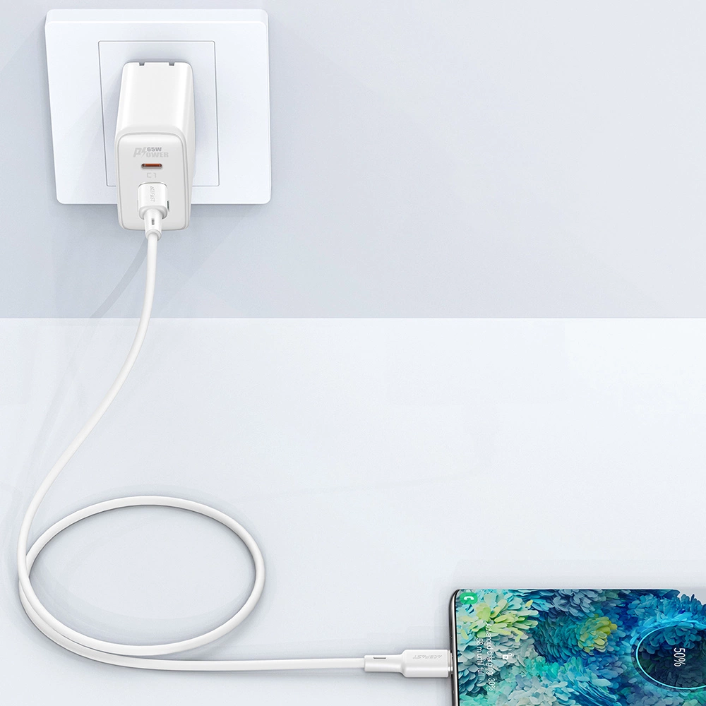 Acefast C2-03-CC USB-C - USB-C PD QC cable 60W 3A 480Mb/s 1.2m - whiteeng