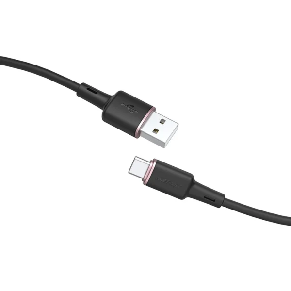 Acefast USB cable - USB Type C 1.2m, 3A black (C2-04 black)eng