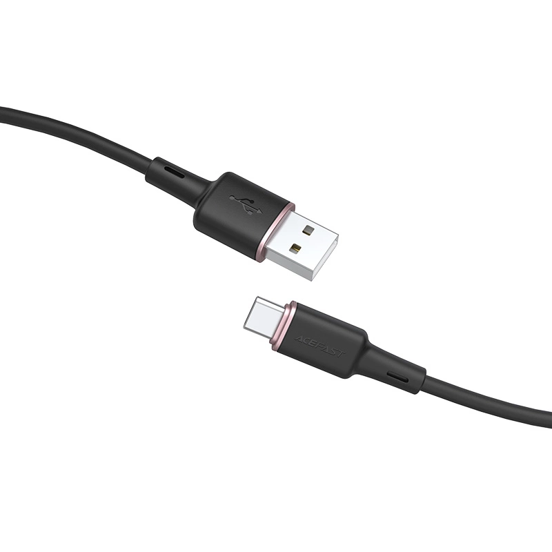 Acefast USB cable - USB Type C 1.2m, 3A black (C2-04 black)eng