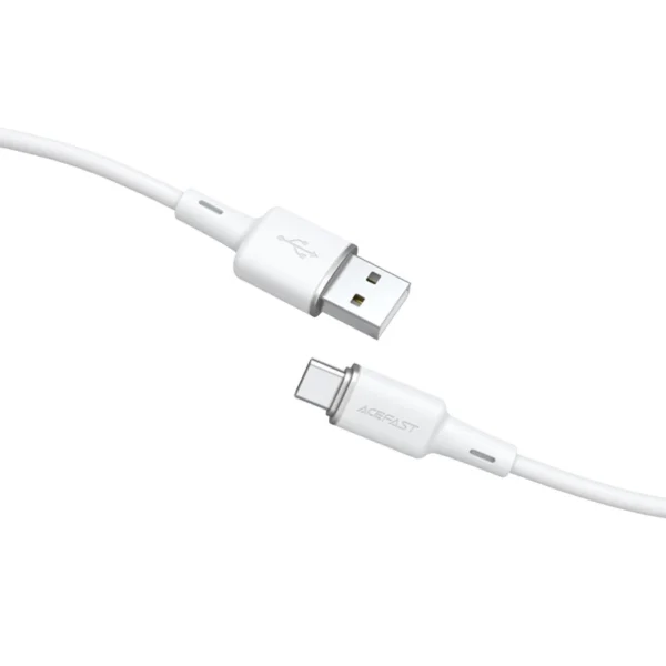 Acefast USB cable - USB Type C 1.2m, 3A white (C2-04 white)eng