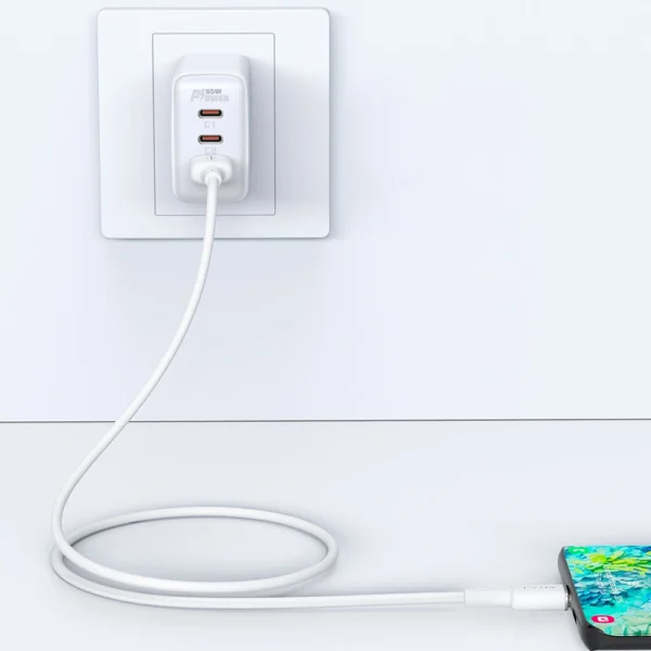 Acefast USB cable - USB Type C 1.2m, 3A white (C2-04 white)eng