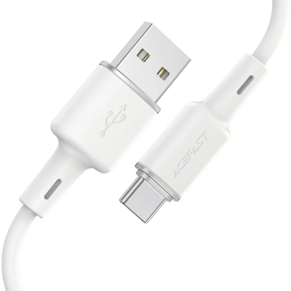 Acefast USB cable - USB Type C 1.2m, 3A white (C2-04 white)eng