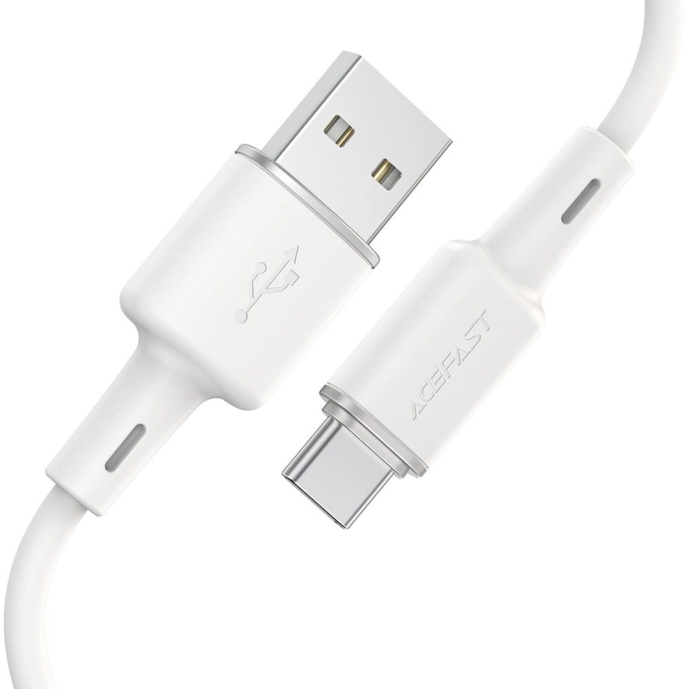 Acefast USB cable - USB Type C 1.2m, 3A white (C2-04 white)eng