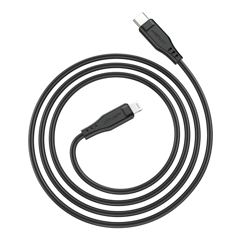 Acefast cable MFI USB Type C - Lightning 1.2m, 30W, 3A black (C3-01 black)eng