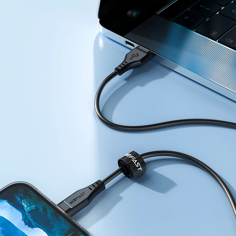 Acefast cable MFI USB - Lightning 1.2m, 2.4A black (C3-02 black)eng