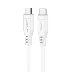 Acefast C3-03 USB-C - USB-C PD QC cable 60W 3A 480Mb/s 1.2m - whiteeng
