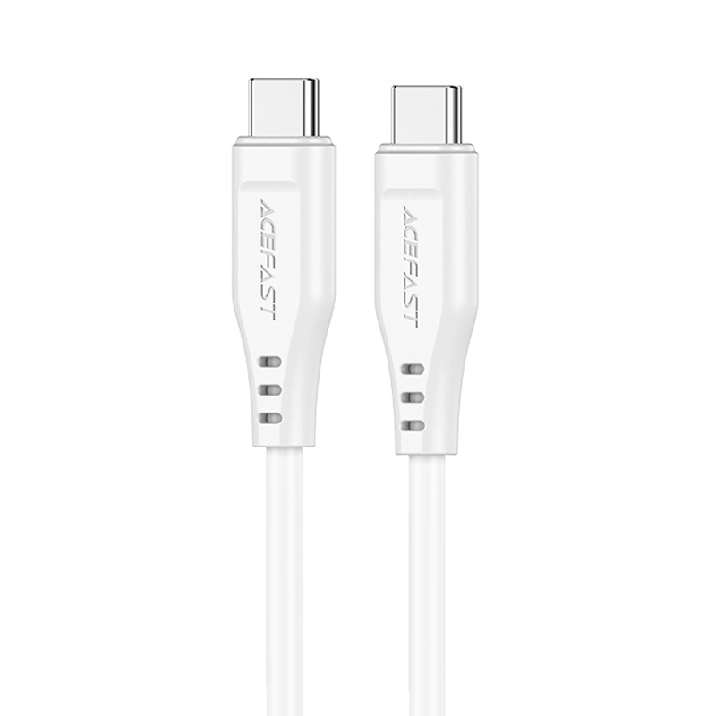 Acefast C3-03 USB-C - USB-C PD QC cable 60W 3A 480Mb/s 1.2m - whiteeng