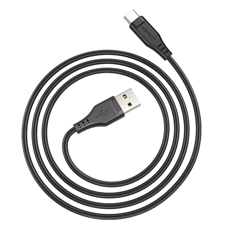 Acefast USB cable - USB Type C 1.2m, 3A black (C3-04 black)eng