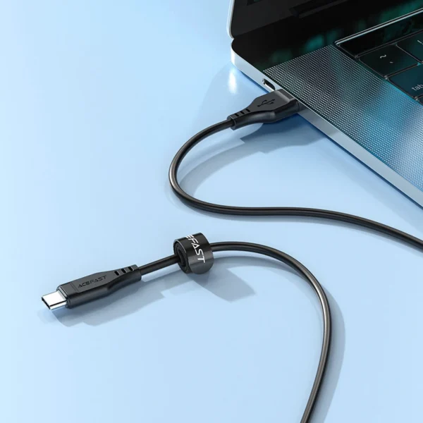 Acefast USB cable - USB Type C 1.2m, 3A black (C3-04 black)eng