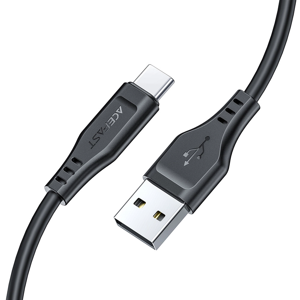 Acefast USB cable - USB Type C 1.2m, 3A black (C3-04 black)eng