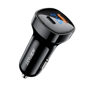 Acefast car charger 66W USB Type C / USB, PPS, Power Delivery, Quick Charge 4.0, AFC, FCP black (B4 black)eng