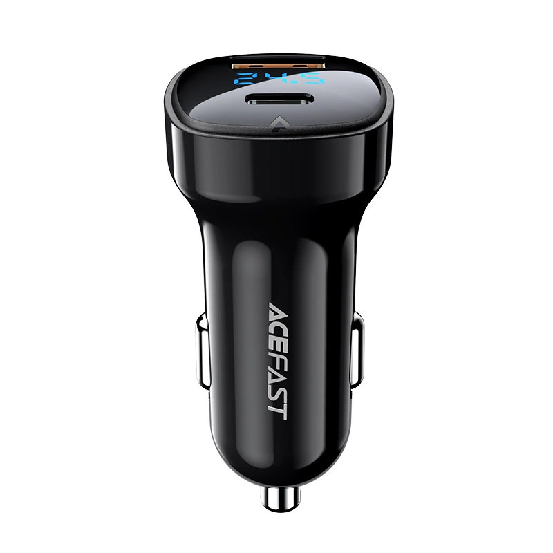 Acefast car charger 66W USB Type C / USB, PPS, Power Delivery, Quick Charge 4.0, AFC, FCP black (B4 black)eng