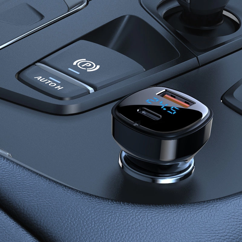 Acefast car charger 66W USB Type C / USB, PPS, Power Delivery, Quick Charge 4.0, AFC, FCP black (B4 black)eng
